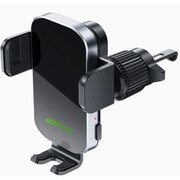  Автодержатель ACEFAST D52 Wireless Charging Car Holder With Electric Clamp For Air Vent Black 