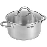  Кастрюля Rondell Point RDS-1312 4.8л. d-24см (с крышкой) стальной 