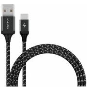  Кабель Momax Zero DTA11D USB-A/USB-C 1м Space Gray 
