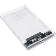  Внешний корпус для HDD/SSD Gembird EE2-U3S-7 2.5" USB 3.0 порт Type-С, SATA III, пластик, прозрачный 