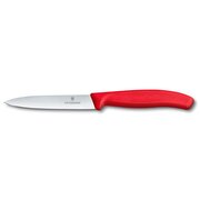  Нож кухонный Victorinox Swiss Classic 6.7701.C1 для овощей лезв.100мм прямая заточка красный 