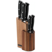  Набор ножей кухонных Rondell Dual RD-1943 компл. 6предм. с подставкой черный подар.коробка 