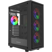  Корпус Powercase Mistral EA16 (CMAEA16-L4), Tempered Glass, 4x 120mm FRGB Fan, чёрный, ATX 