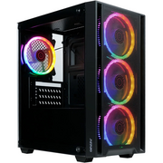  Корпус Ginzzu CL630 mATX Fan 4*12FRGB передняя панель сетка 