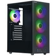  Корпус Defender RaptorX (25122) черный, ATX, 4fans, switch M/BSync 