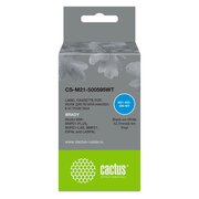  Картридж ленточный Cactus CS-M21-500595BL белый на синем 12.7x6.4 для Brady BMP21-Plus, BMP21-LAB 