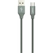  Дата-кабель PERO DC-02 Type-C, 2А, 1м серый 