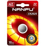 Батарейка Nanfu CR2025-1B (1шт) 