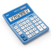  Калькулятор настольный Deli EM888A-BL голубой/белый 