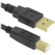  USB кабель DEFENDER USB 2.0 AM-BM 30AWG (87012) никель, 3м 