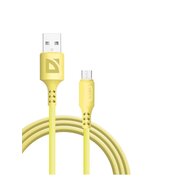 USB кабель DEFENDER F207 Micro (87108YEL) 1м, 2.4А yellow 