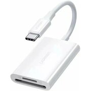  Картридер UGREEN CM265 (35506) USB-C to SD+TF 3.0 Multifunction Card Reader White 