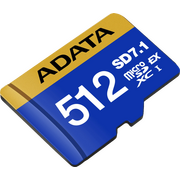  Карта памяти A-DATA UD512GEX3L1-C microSD 512GB Premier Extreme microSDXC SD7.1 Express card Class 10 UHS-I U3 V30S 800/700 MB/s 