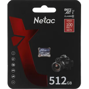 Карта памяти Netac P500 Ultra (NT02P500ULT-512G-S) microSDHC 512GB (без SD адаптера) 100MB/s 