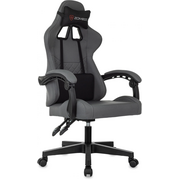  Кресло игровое Zombie 2 серый/черный крестов. пластик 