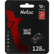  Карта памяти Netac P500 Ultra (NT02P500ULT-128G-S) microSDHC 128GB (без SD адаптера) 100MB/s 