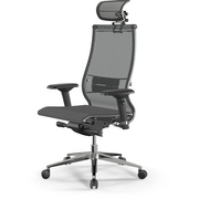  Кресло МЕТТА Samurai S-3 (Z555.3.15.109) сетка, серый/черный 