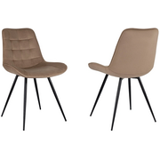  Стул Бюрократ CH-K2_1/HL65_2 комплект св.коричневый Holland 65 металл черный на ножках 