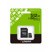  Карта памяти Kingston Canvas Select Plus Gen3 SDS3/512GB SDXC 512GB, 150MB/s C10 UHS-I U3 V30 