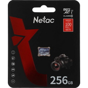  Карта памяти Netac P500 Ultra (NT02P500ULT-256G-S) microSDHC 256GB (без SD адаптера) 100MB/s 