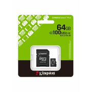  Карта памяти Kingston Canvas Select Plus Gen3 SDCS3/64GB micro SDXC 64GB, 100MB/s A1, с адаптером 