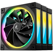  Вентилятор DEEPCOOL FL12R-3 in1 120x120x25мм (PWM, ARGB, черный, 500-2150об/мин) Color Box 