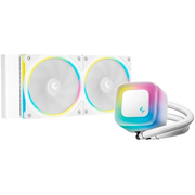  СВО DEEPCOOL LE240 Pro WH LGA1851/1700/1200/115X/AM5/AM4 (TDP 250W, ARGB Lighting, Anti-Leak edition, PWM, Dual Fan) 