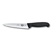  Нож кухонный Victorinox Fibrox 5.2003.15 стальной разделочный лезв.150мм прямая заточка черный блистер 