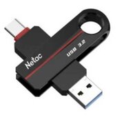  USB-флешка Netac US18 (NT03US18C-064G-32BK) USB3.2+TypeC Dual 64Gb 