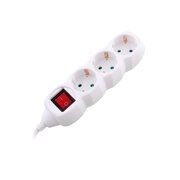  Удлинитель СТАРТ 4607175852692 3 розетки С/У S 3x1-ZDV с заземлением и защитой от детей сечение провода 3х0,75мм2, длина провода 1,5м 