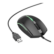  Мышь BOROFONE BG10 Soaring game luminous wired mouse черный 