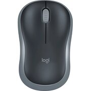  Мышь беспроводная Logitech M185 (910-006540) оптическая, USB, черный и серый 