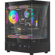  Корпус Formula Crystal Z1CM черный без БП mATX 5x120mm 1xUSB3.0 audio bott PSU 