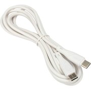 Кабель CABLEXPERT CCB-USB2-CMCMO1-2MW USB 2.0 Type-C-Type-C, 2м 3 А, 60Вт, PD/QC3.0, медь, белый 
