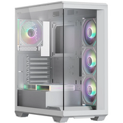  Корпус XASTRA Q600 6ARGB-C10-UC White (Q600-6FM12A-C10-UC-WH) ATX/Aquarium/Screewless/6x120mm ARGB PWM FM fans/Argb+PWM HUB 10port/ Type-C 