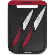  Набор ножей кухонных Rondell Arsenale RD-1975 компл 3предм. разд.дос. черный/красный блистер 