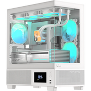  Корпус Formula V Line Crystal E1M White, MATX, USB3.0*2, Switch Display Panel 