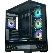  Корпус XASTRA Q700 7ARGB-FS-C10-UC Black (Q700-7FS12A-C10-UC) ATX/Aquarium/Screewless/7x120mm ARGB PWM Daisy Chain FS fans/Argb+PWM HUB 10port/Type C 