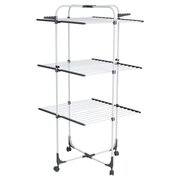  Сушилка для белья Laima Home 700472 High-Rise раскладная 3 уровня, 30 метров, на колесах 