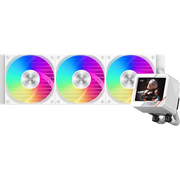  СВО PCCOOLER GT360 Display (gt360-whawxy-gl), LCD, 4-pin, ARGB, 120мм, белый, retail 