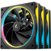  Вентилятор DEEPCOOL FL12R SE 3 IN 1 120x120x25мм Reverse (PWM, ARGB, черный, 400-1500об/мин) Color Box 