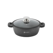  Жаровня ZEIDAN Z-501038 4,8л с крышкой Black 