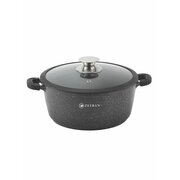  Кастрюля ZEIDAN Z-501034 3,0л с крышкой Black 