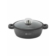  Жаровня ZEIDAN Z-501036 3,0л с крышкой Black 