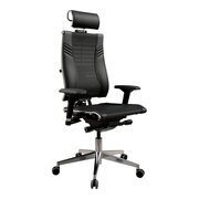  Кресло МЕТТА Y 4DT B2-15D-YM93+Infinity+carbon z252343324 на колесиках, сетка/кожа, черный 