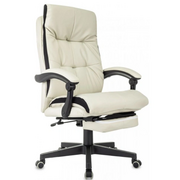  Кресло руководителя Бюрократ CH-824MSG-BF/IV-PU слоновая кость ткань/эко.кожа пластик 