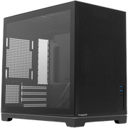  Корпус HSPD M211 (M211-TGBK) без БП, Mesh Mini-Tower, Black, TG, 0.7 SPCC, no fans,mATX, mITX, 175/330/150mm, 2x2.5", 1x3.5", 4xPCI 