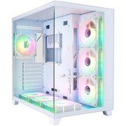  Корпус 1STPLAYER Megaview MV8-TP ARGB White (MV8-TP-WH-6FC7R-W-1FC7-W-HUB2)/ ATX / 7x120mm ARGB fans hub 