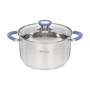  Кастрюля с крышкой Daniks SD-A93-22 Сиена 4.75л 