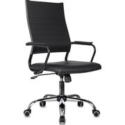  Кресло руководителя Бюрократ CH Balance SL B-PU L Line черный экокожа крестов. металл хром 